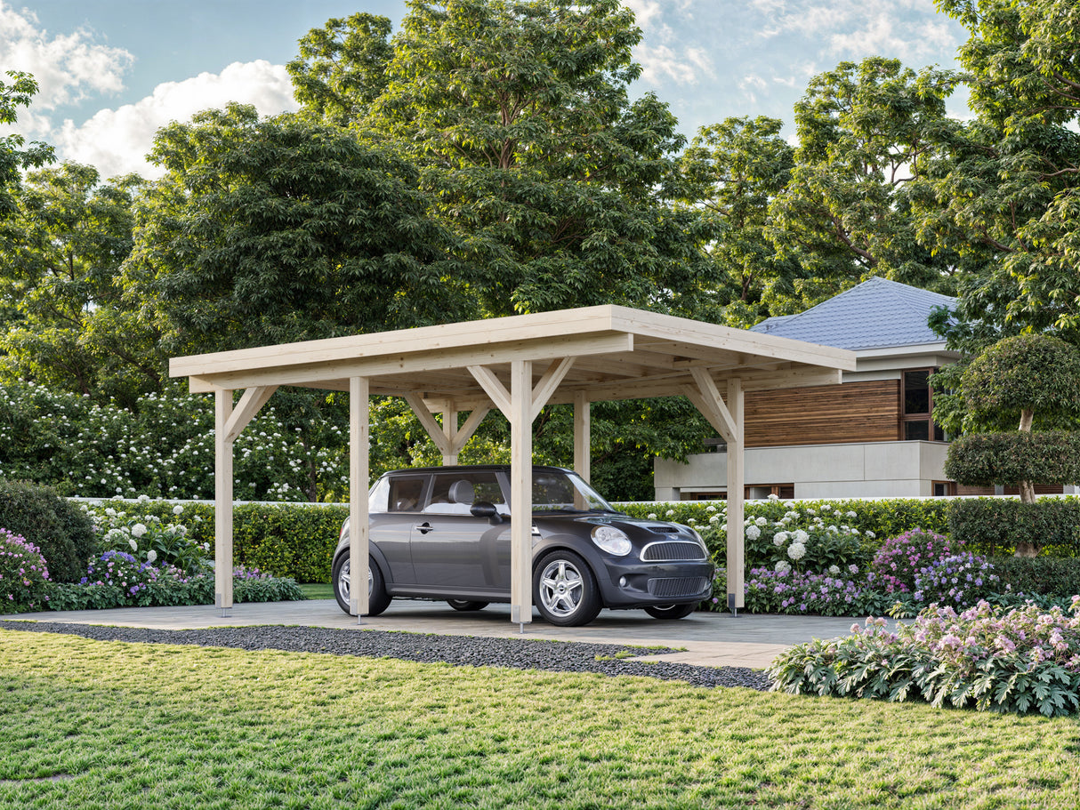 CARPORT SINGOLO CON COPERTURA