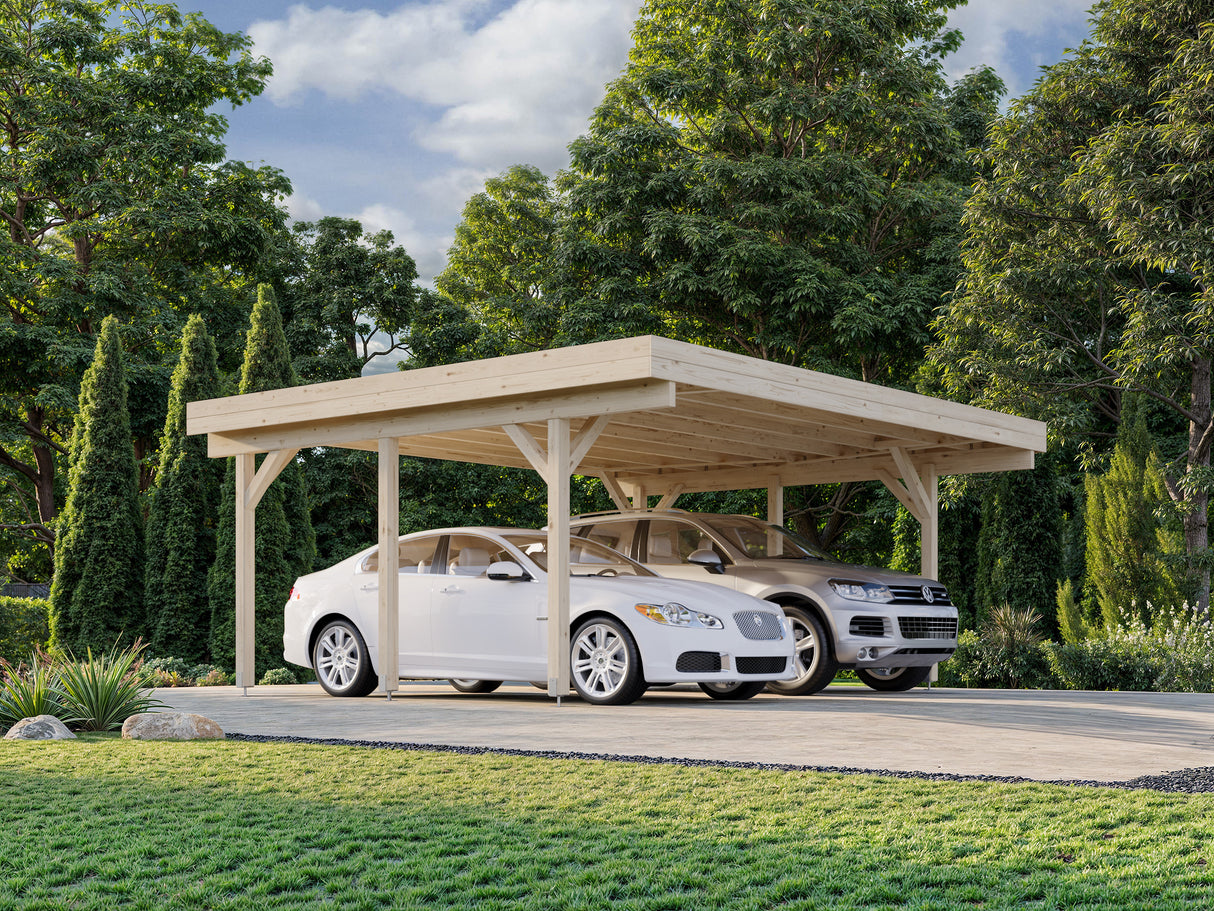 CARPORT DOPPIO CON COPERTURA