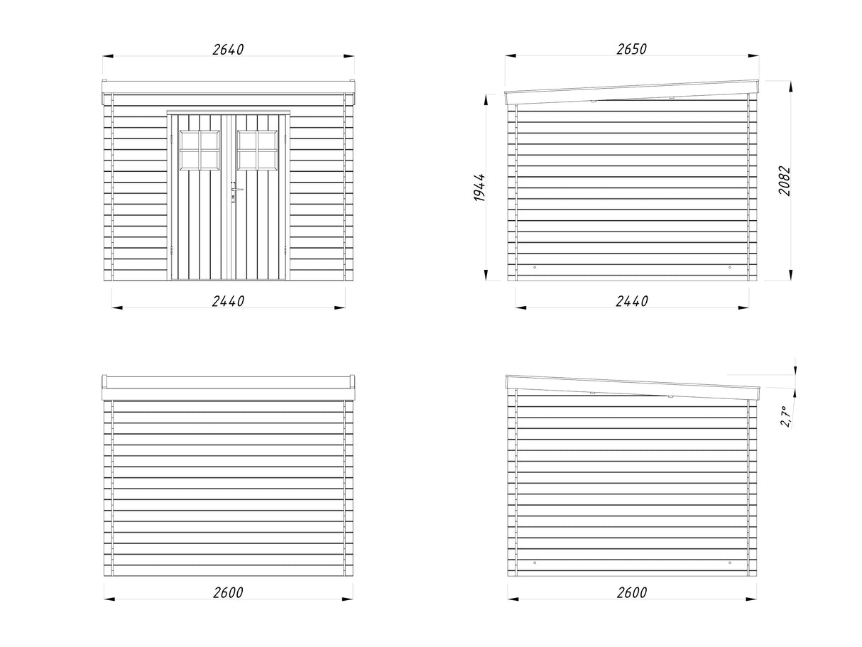 CASETTA ZOE C CM 260X260