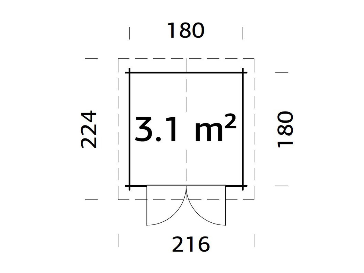 CASETTA MILA 200X200