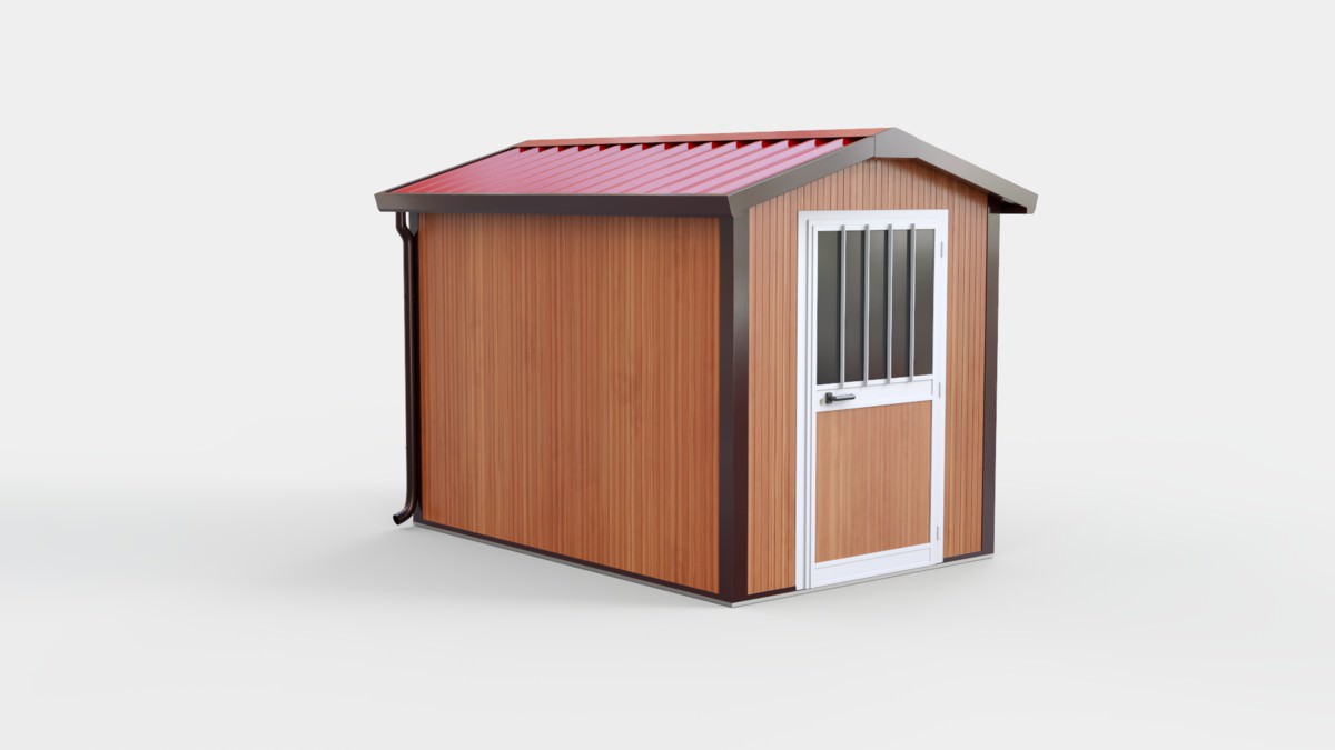 Box coibentato due spioventi 250 x 250 cm