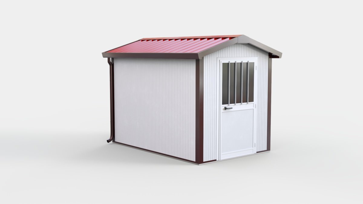 Box coibentato due spioventi 250 x 250 cm