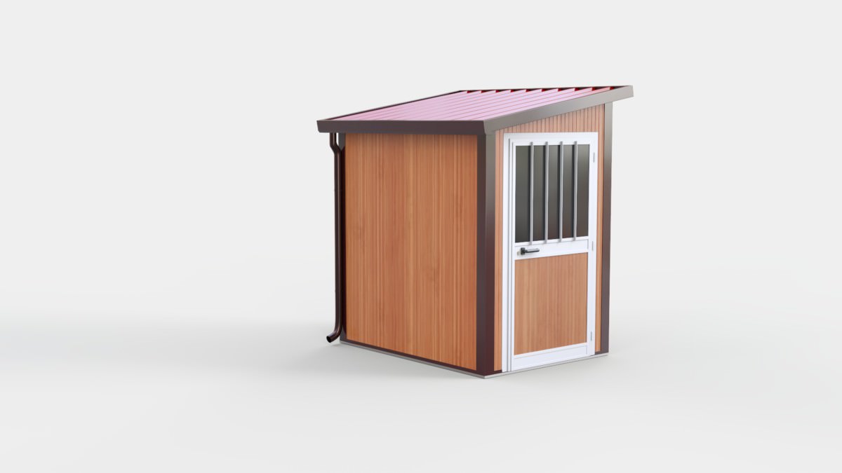 Box coibentato uno spiovente 150 x 150 cm