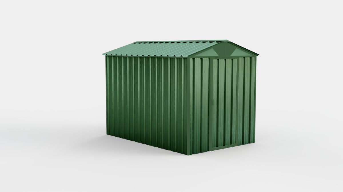 Box in lamiera due spioventi 200 x 200 cm