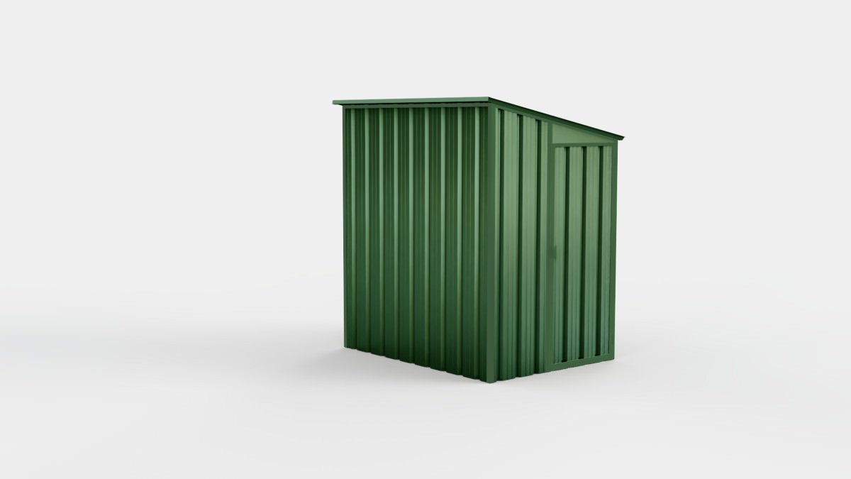 Box in lamiera uno spiovente 150 x 300 cm