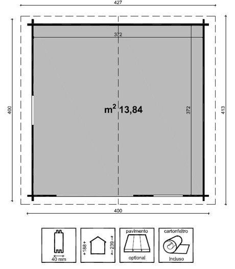CASETTA VALENCIA CM 400X400