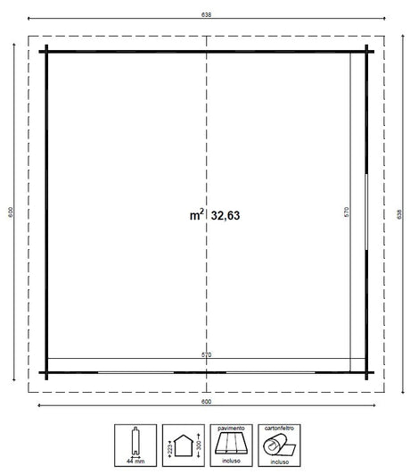 CASETTA ANNA CM 600X600