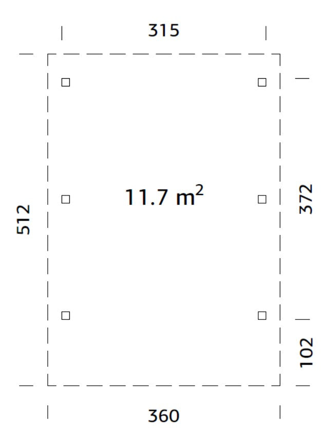 CARPORT SINGOLO CON COPERTURA