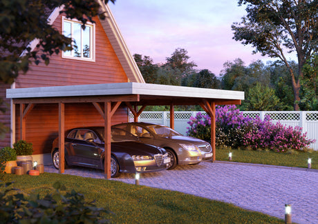 CARPORT DOPPIO CON COPERTURA