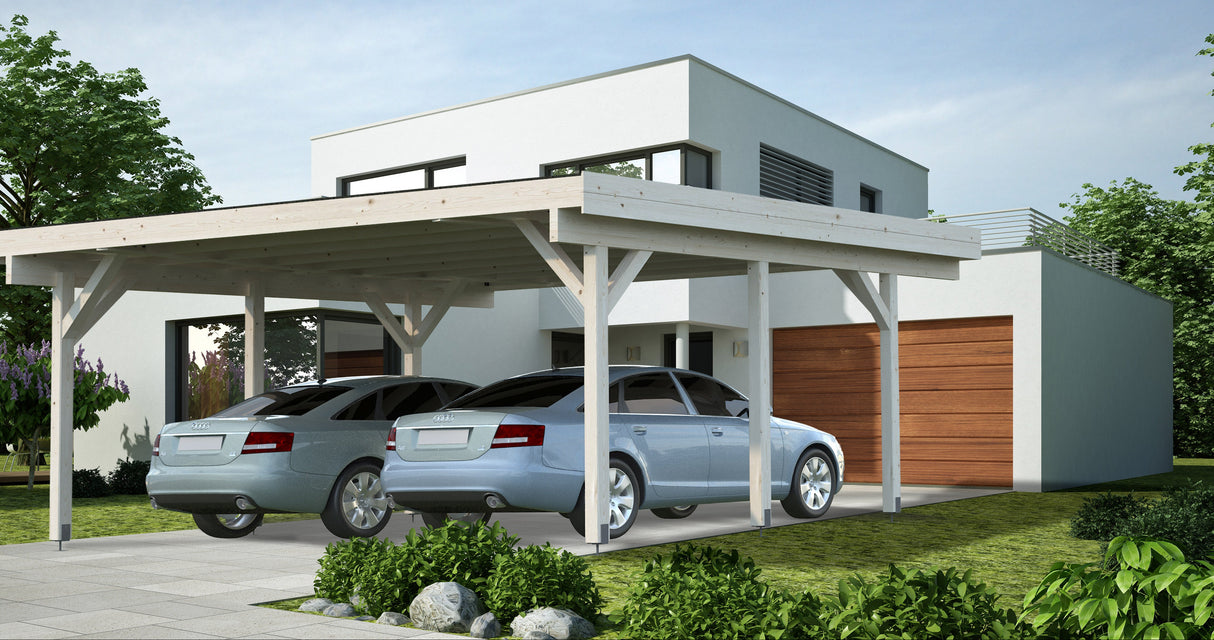 CARPORT DOPPIO CON COPERTURA