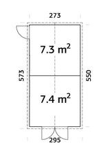 CASETTA DAN D 273X550