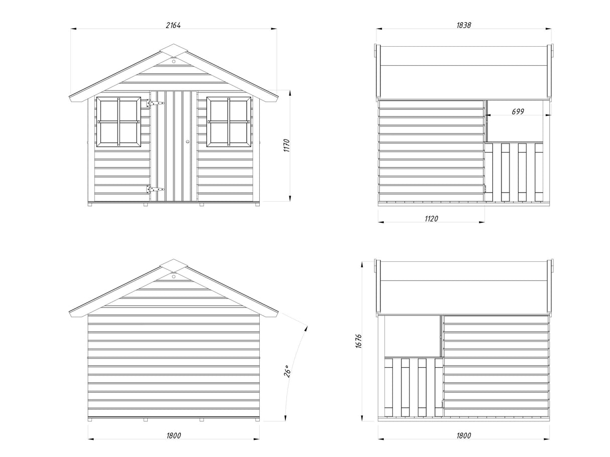 CASETTA FELIX 180X112