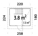 CASETTA TOM 220X180