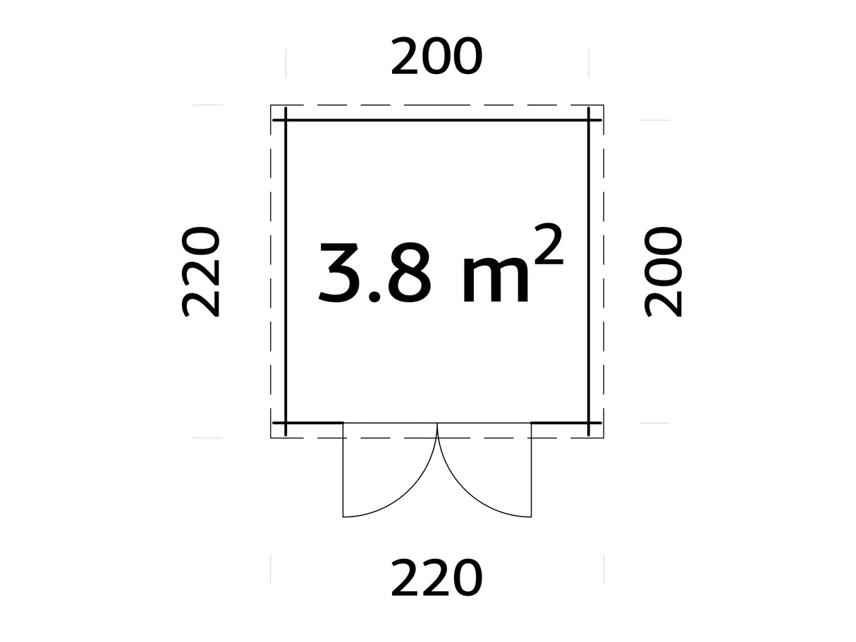 CASETTA ZOE B CM 216X216