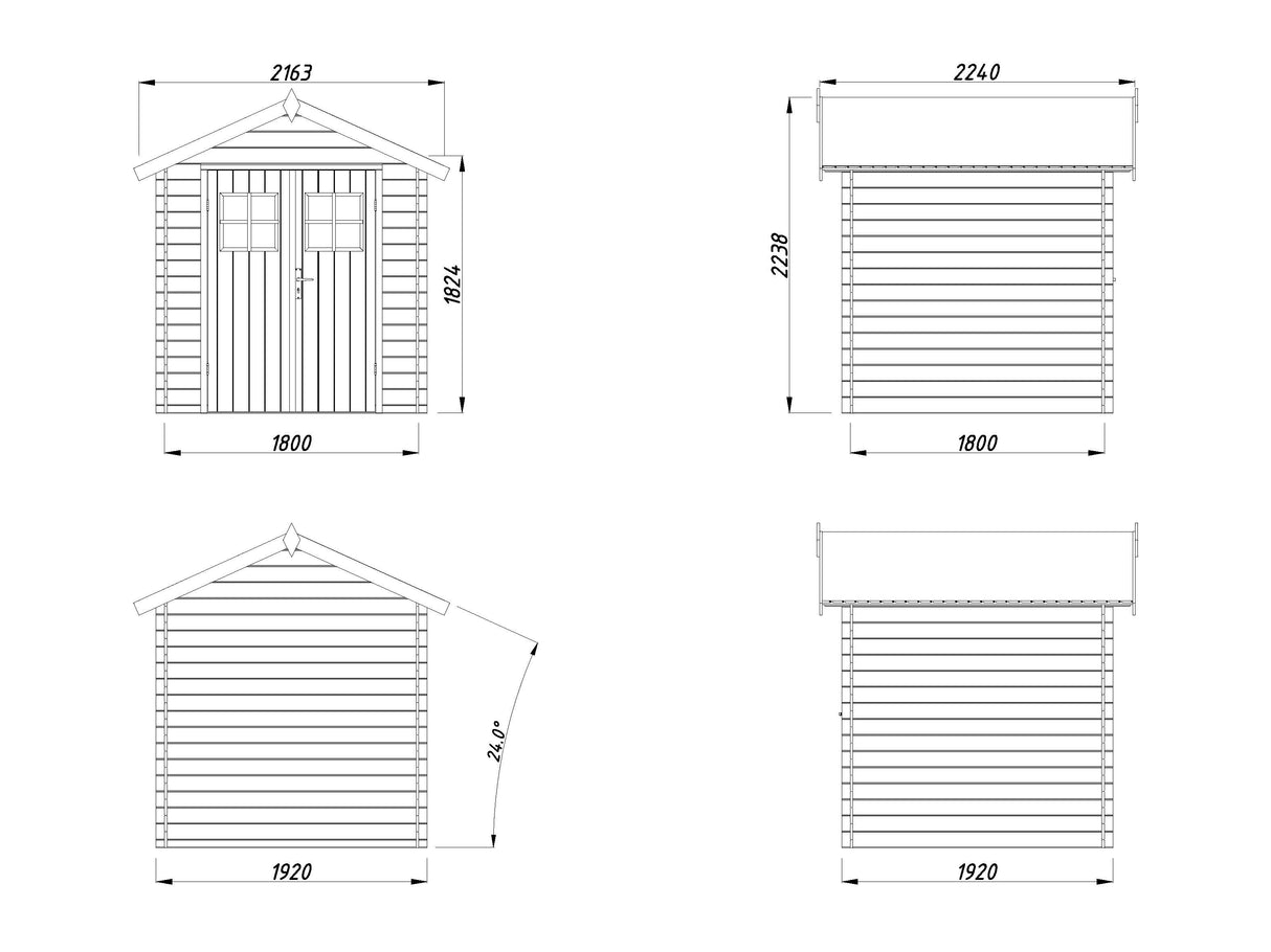 CASETTA MILA 200X200