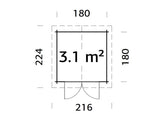 CASETTA MILA 200X200