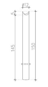 PALI IMPREGNATI DIAM. 12 LUNGH. CM.150