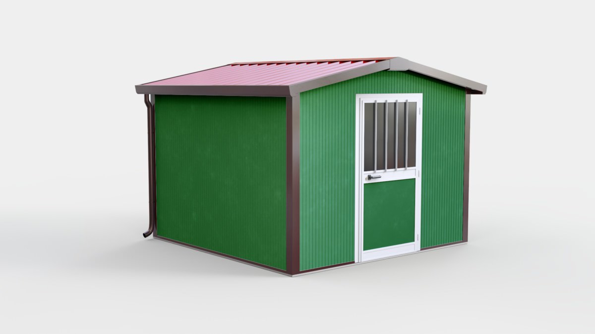 Box coibentato due spioventi 300 x 300 cm
