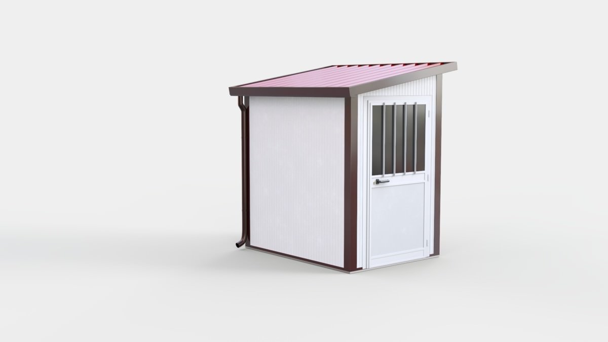 Box coibentato uno spiovente 150 x 300 cm