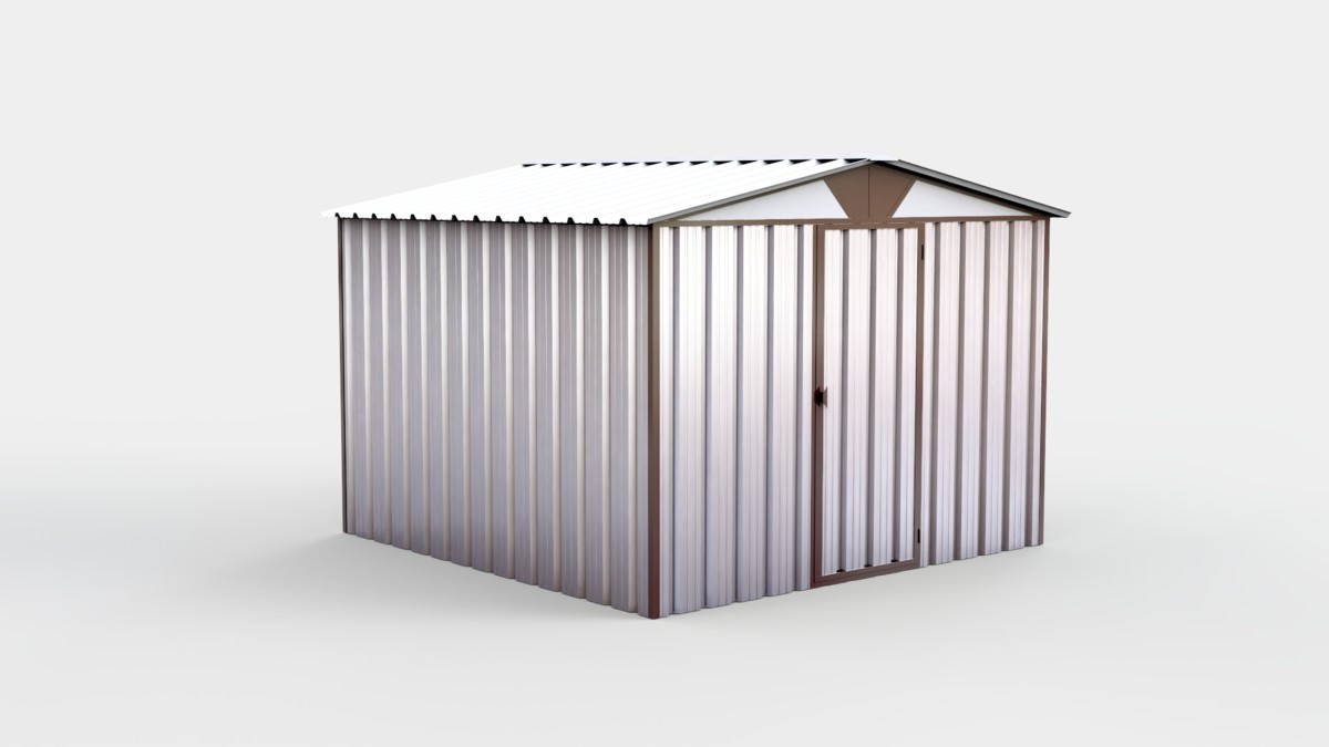 Box in lamiera due spioventi 300 x 300 cm