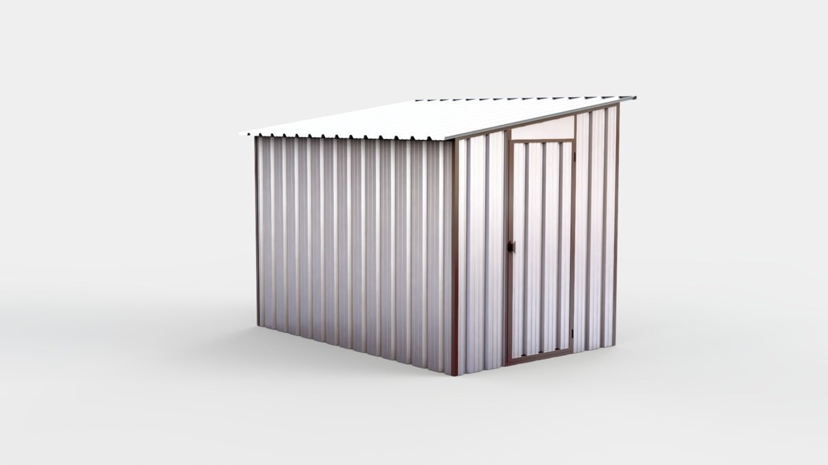 Box in lamiera uno spiovente 200 x 300 cm