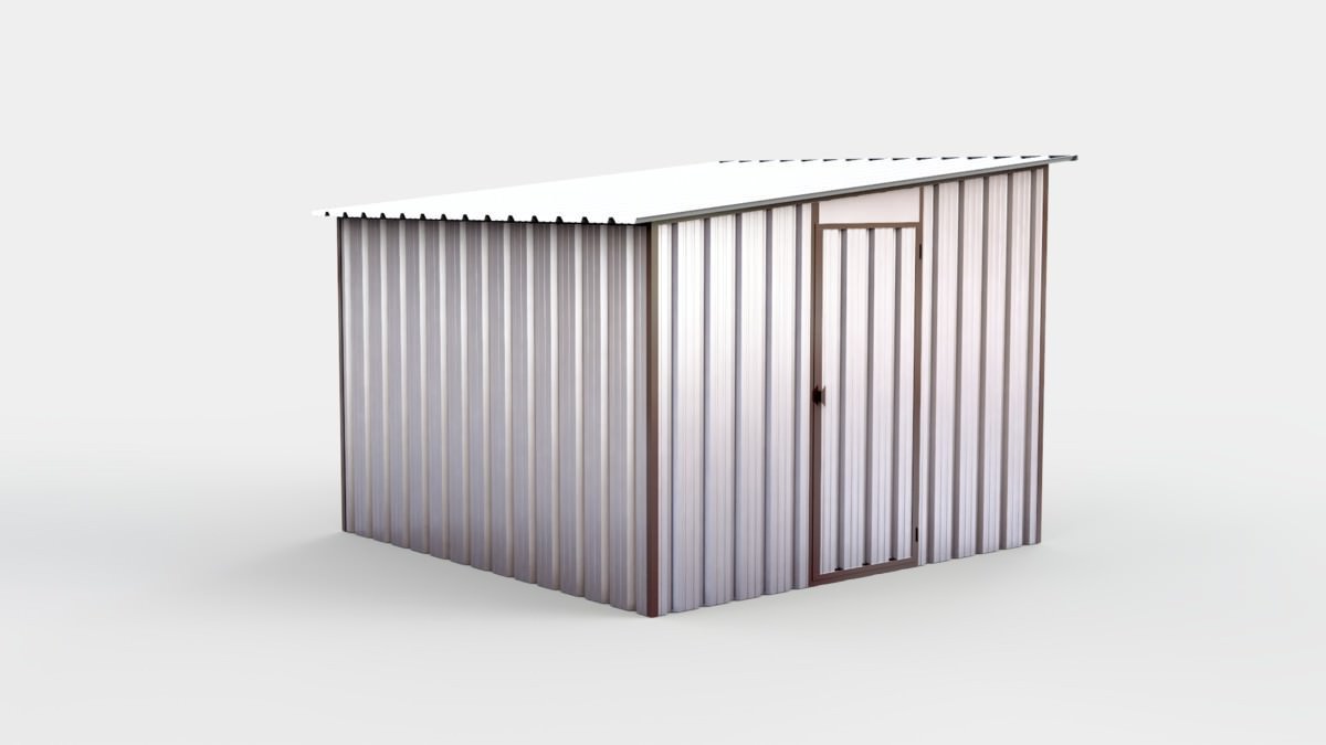 Box in lamiera uno spiovente 300 x 300 cm