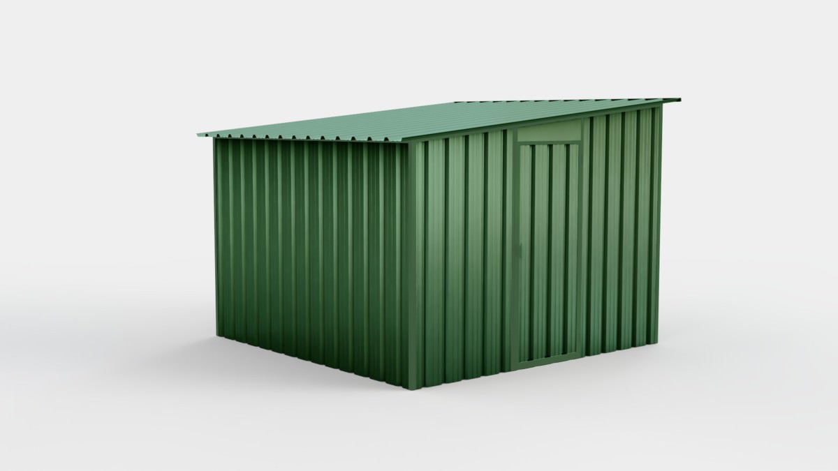 Box in lamiera uno spiovente 300 x 300 cm