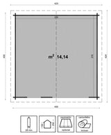 CASETTA INES CM. 400X400