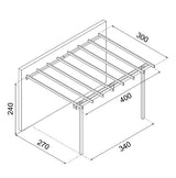 PERGOLA ADDOSSATA 400X300