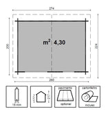 CASETTA AGATA CM 260X200