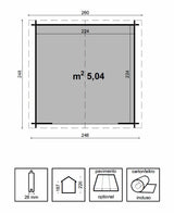 CASETTA NOEMI CM 250x250