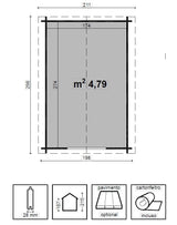 CASETTA AGNESE CM 200X300