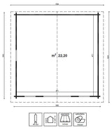 CASETTA LAVINIA CM 500X500